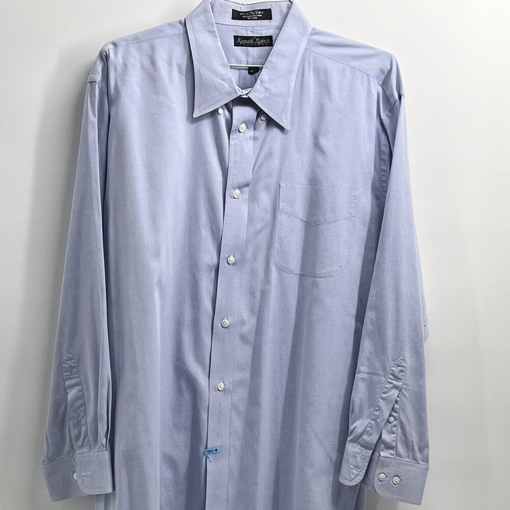 Kenneth Rogers Platinum Dress Shirt 18 1/2 - 34/35